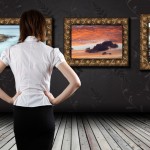 Woman Looking at Painting